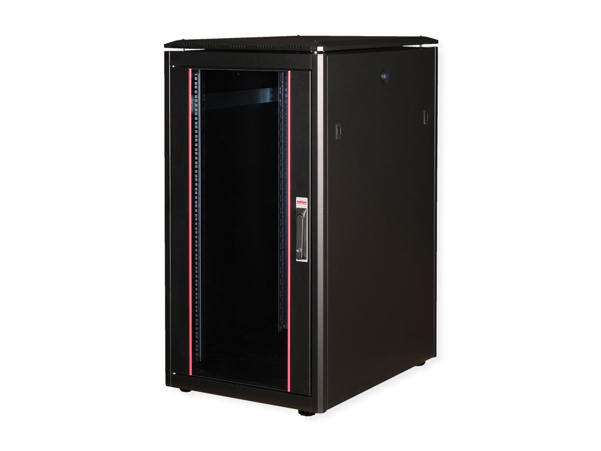 ROLINE Pro - Schrank Netzwerkschrank - mit Glast�r, 600 x 800 mm (B x T)
