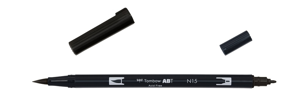 Tombow ABT-N15 rotulador Fino/Extragrueso Negro 1 pieza(s)