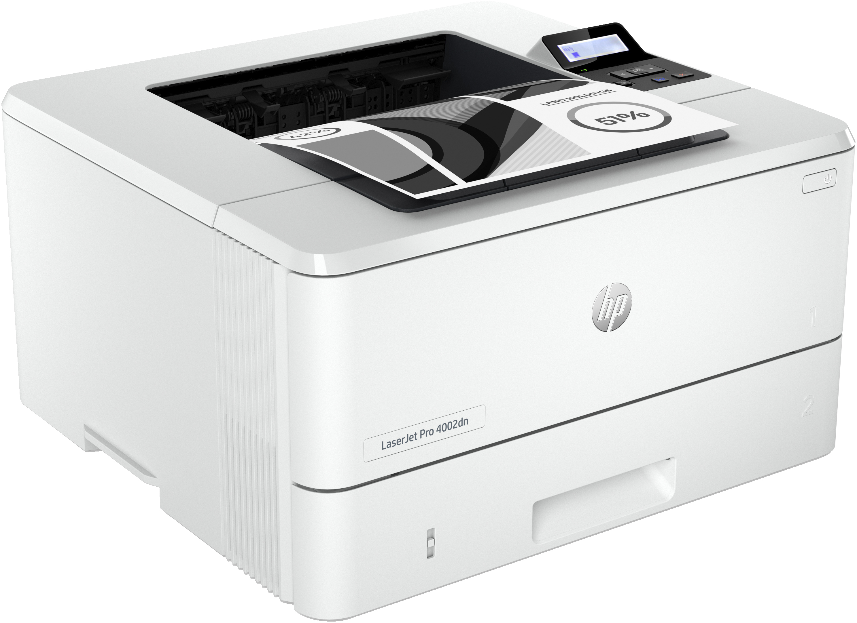 HP LaserJet Pro 4002dn Printer, Black and white, Printer for Small medium business, Print, Two-sided printing; Fast first page out speeds; Energy Efficient; Compact Size; Strong Security