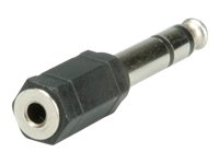 ROLINE Audio-Adapter - Stereo-Stecker mnnlich zu Stereo Mini-Klinkenstecker weiblich