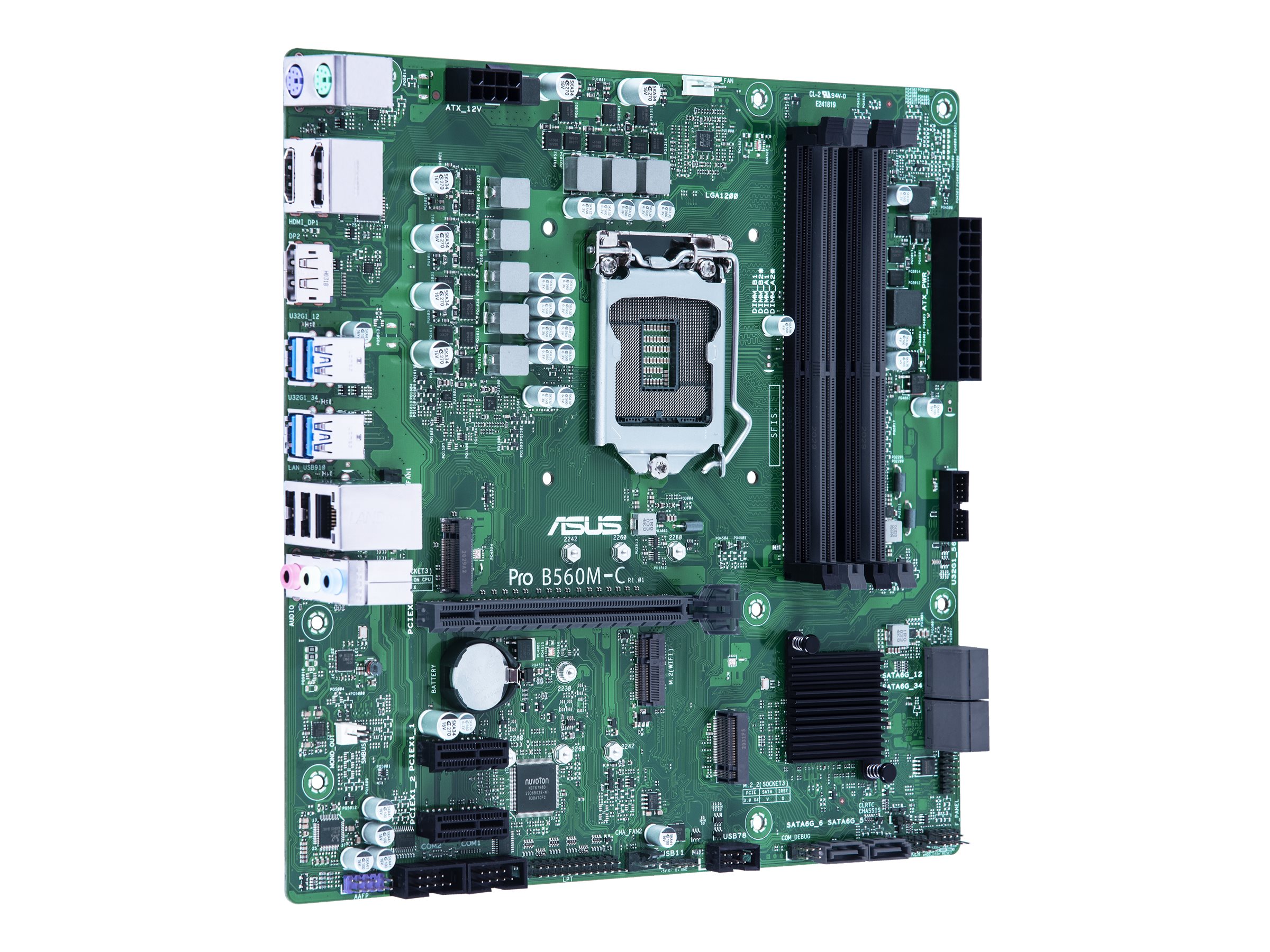 ASUS Pro B560M-C/CSM - Motherboard - micro ATX - LGA1200-Sockel - B560 Chipsatz - USB 3.2 Gen 1 - Gigabit LAN - Onboard-Grafik (CPU erforderlich)