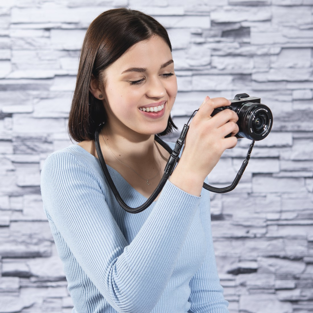 Hama Braid 120 tracolla Fotocamera Nylon Nero