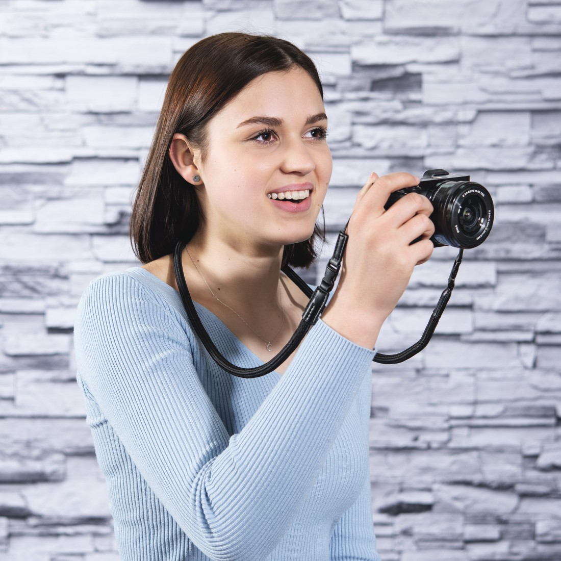 Hama Braid 120 tracolla Fotocamera Nylon Nero