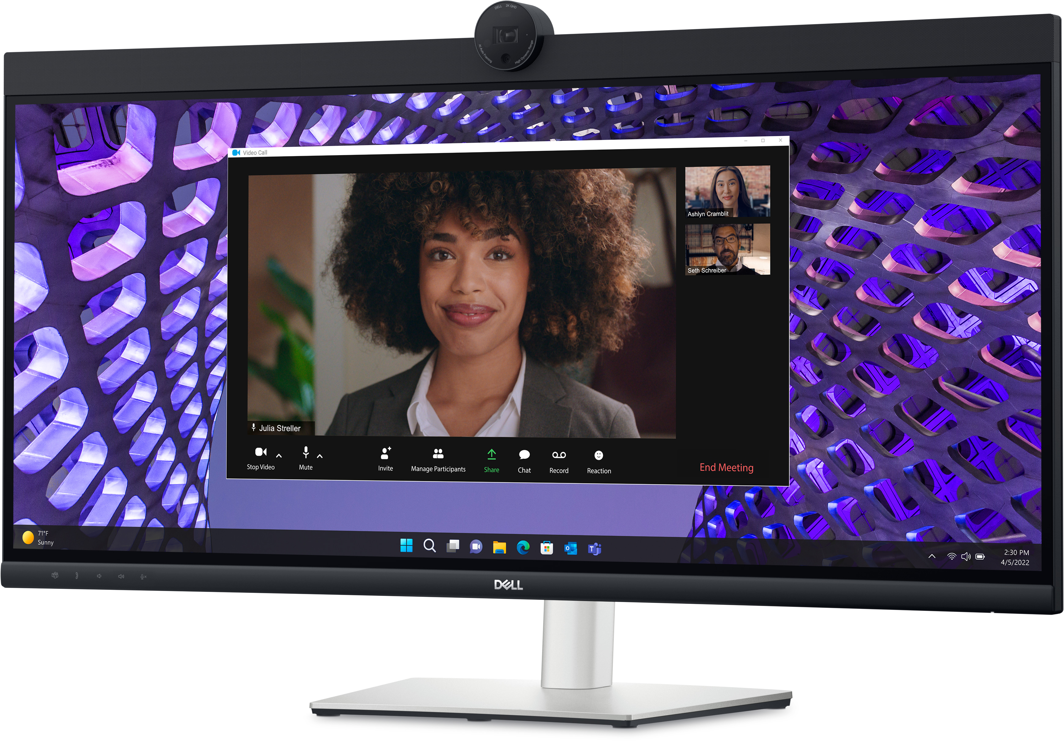 DELL P Series P3424WEB �cran plat de PC 86,7 cm (34.1) 3440 x 1440 pixels 4K Ultra HD LCD Noir