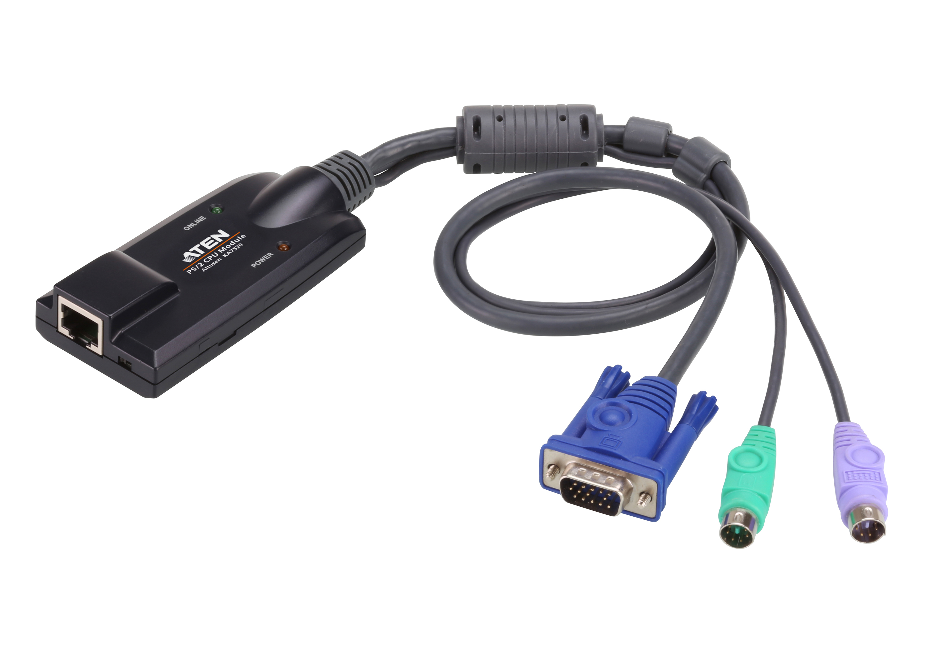 ATEN KA7520 commutateur cran, clavier et souris Noir
