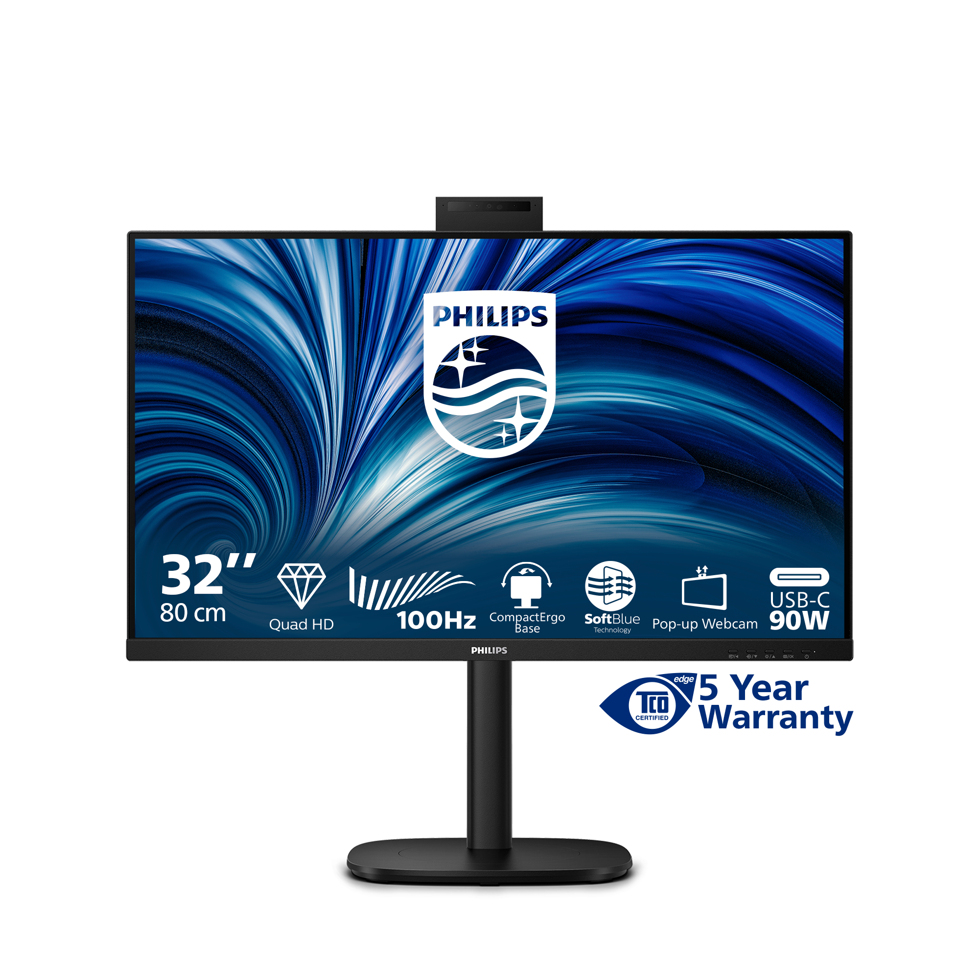 Philips 32B2U3601H - 3000 Series - LED-Monitor - 81.3 cm (32)