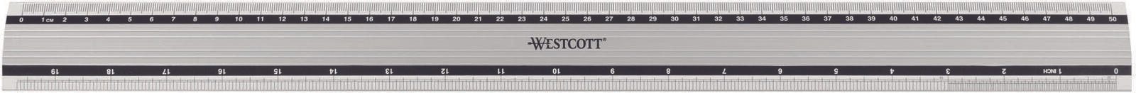 Westcott Lineal 50.0 cm silber