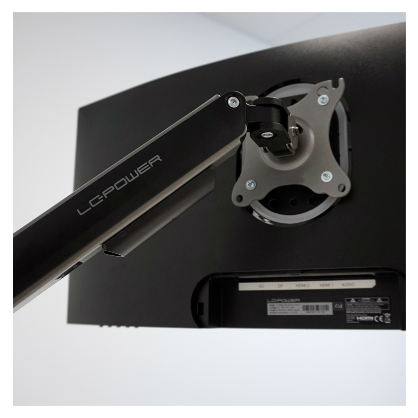 LC-Power LC-EQ-A32B supporto da tavolo per Tv a schermo piatto 81,3 cm (32) Nero Scrivania