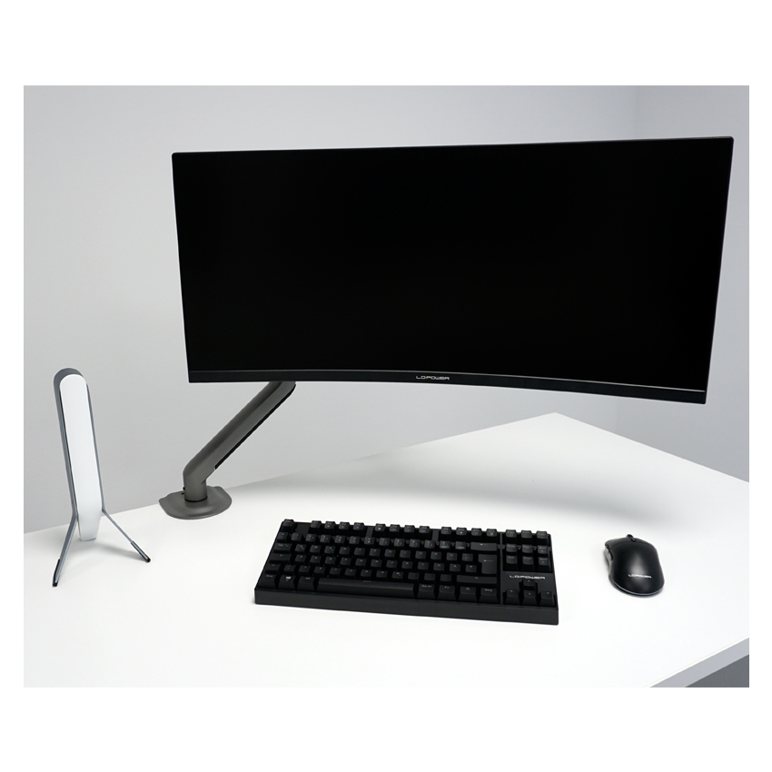 LC-Power LC-EQ-A32B supporto da tavolo per Tv a schermo piatto 81,3 cm (32) Nero Scrivania
