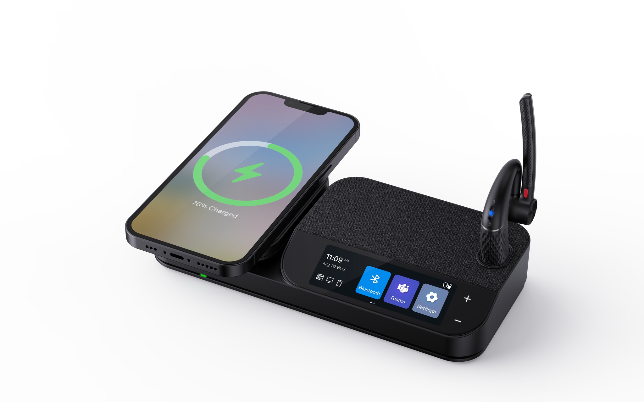 Yealink 1208653 cuffia e auricolare Wireless In-ear Ufficio USB tipo-C Bluetooth Nero