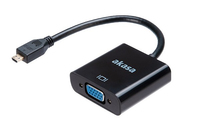 Akasa AK-CBHD21-15BK video cable adapter 0.15 m HDMI Type D (Micro) VGA (D-Sub) Black