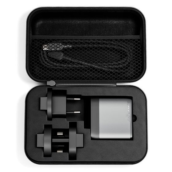 ALOGIC WCM1X67-SGR cargador de dispositivo m�vil Tableta, Port�til, Smartphone Negro, Gris Corriente alterna Carga r�pida Interior