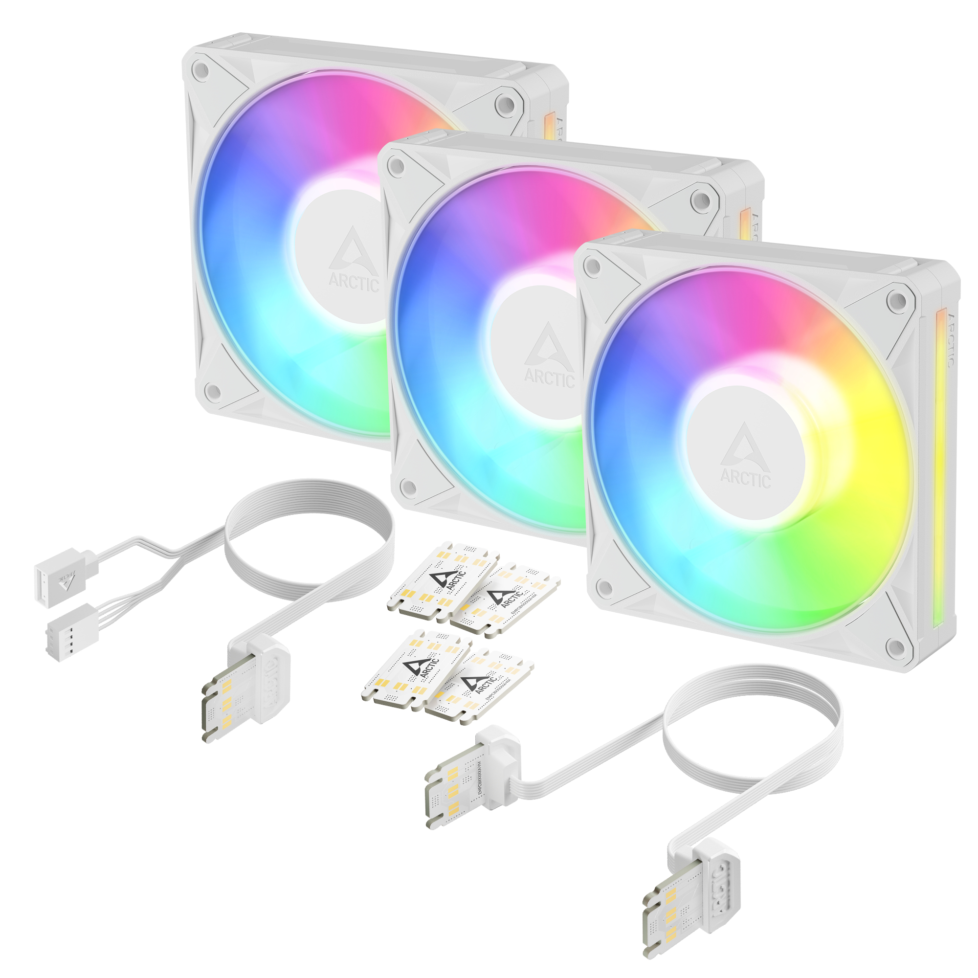 Arctic BioniX P12 A-RGB white 3 pack retail