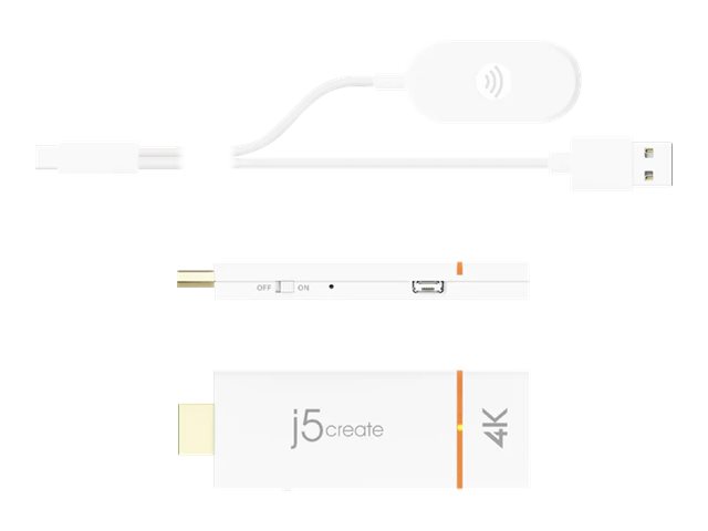 j5create JVAW76-N Adaptador de pantalla inalmbrico ScreenCast 4K HDMI