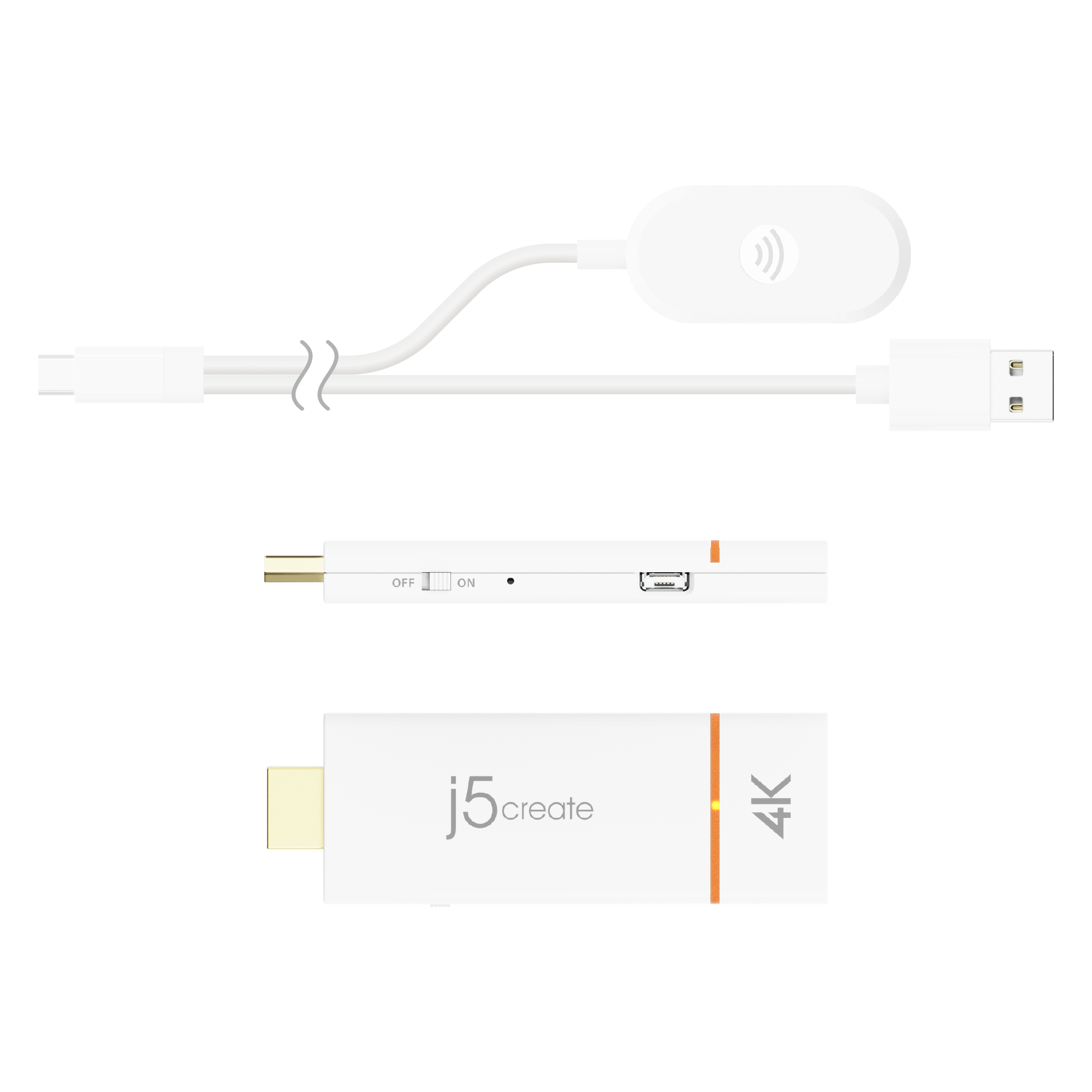 j5create JVAW76-N Adaptador de pantalla inalmbrico ScreenCast 4K HDMI