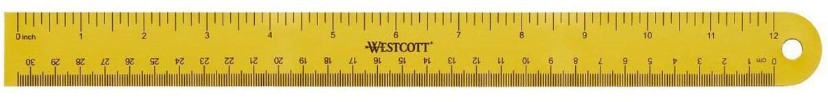 Westcott Lineal 30.0 cm gelb