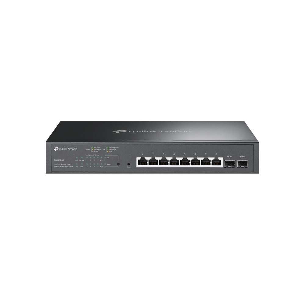 TP-LINK Omada Switch 8x GE SG2210MP JetStream POE V5.2 - Switch - 20 Gbps