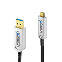 PureLink FiberX Serie - USB 3.1 Glasfaser Kabel - USB-A USB-C - Hybrid - 10m - Kabel - Digital/Daten