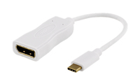 Deltaco USBC-DP1 - 0,1 m - USB Typ-C - DisplayPort - Mnnlich - Weiblich - Gerade