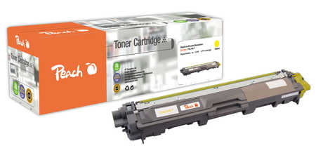 Peach PT654 Cartouche de toner 1 pi�ce(s) Compatible Jaune