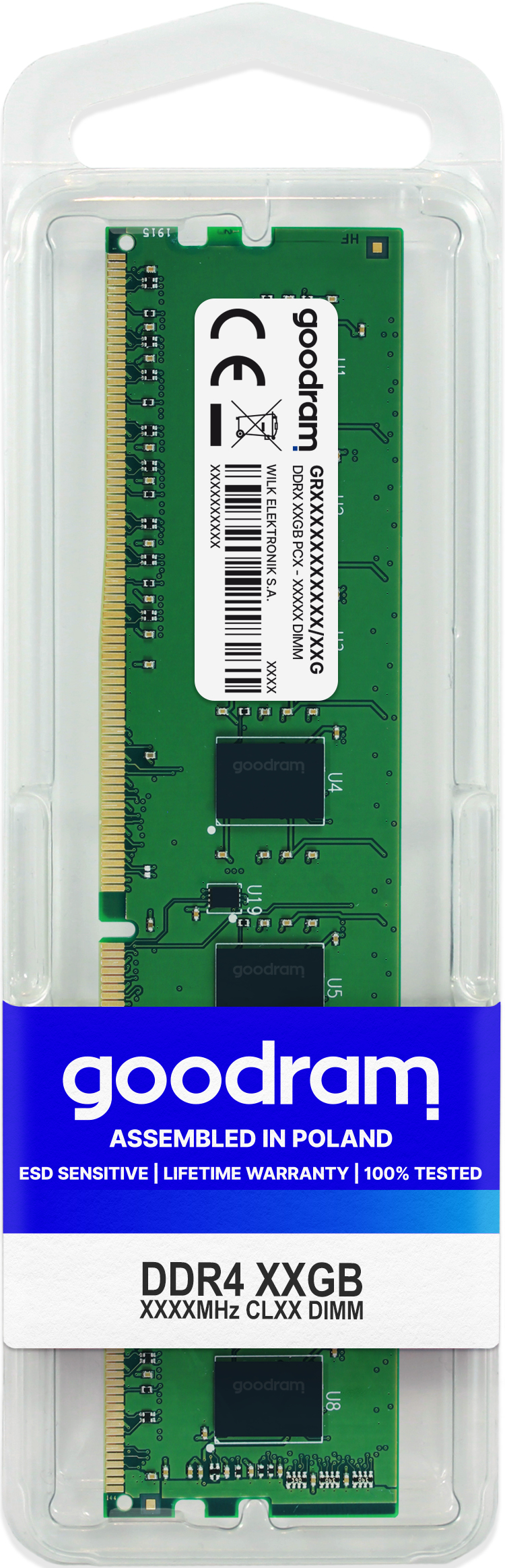 GoodRam DDR4 - Modul - 4 GB - DIMM 288-PIN