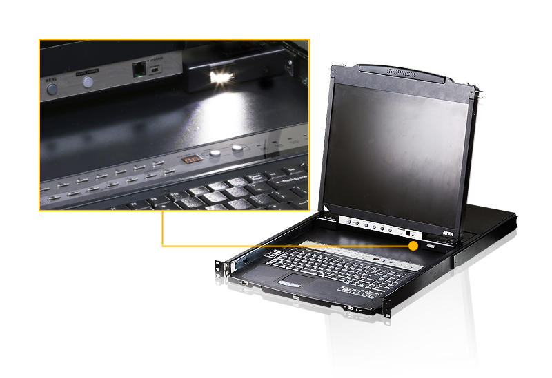 ATEN CL5808N KVM switch Rack mounting Black