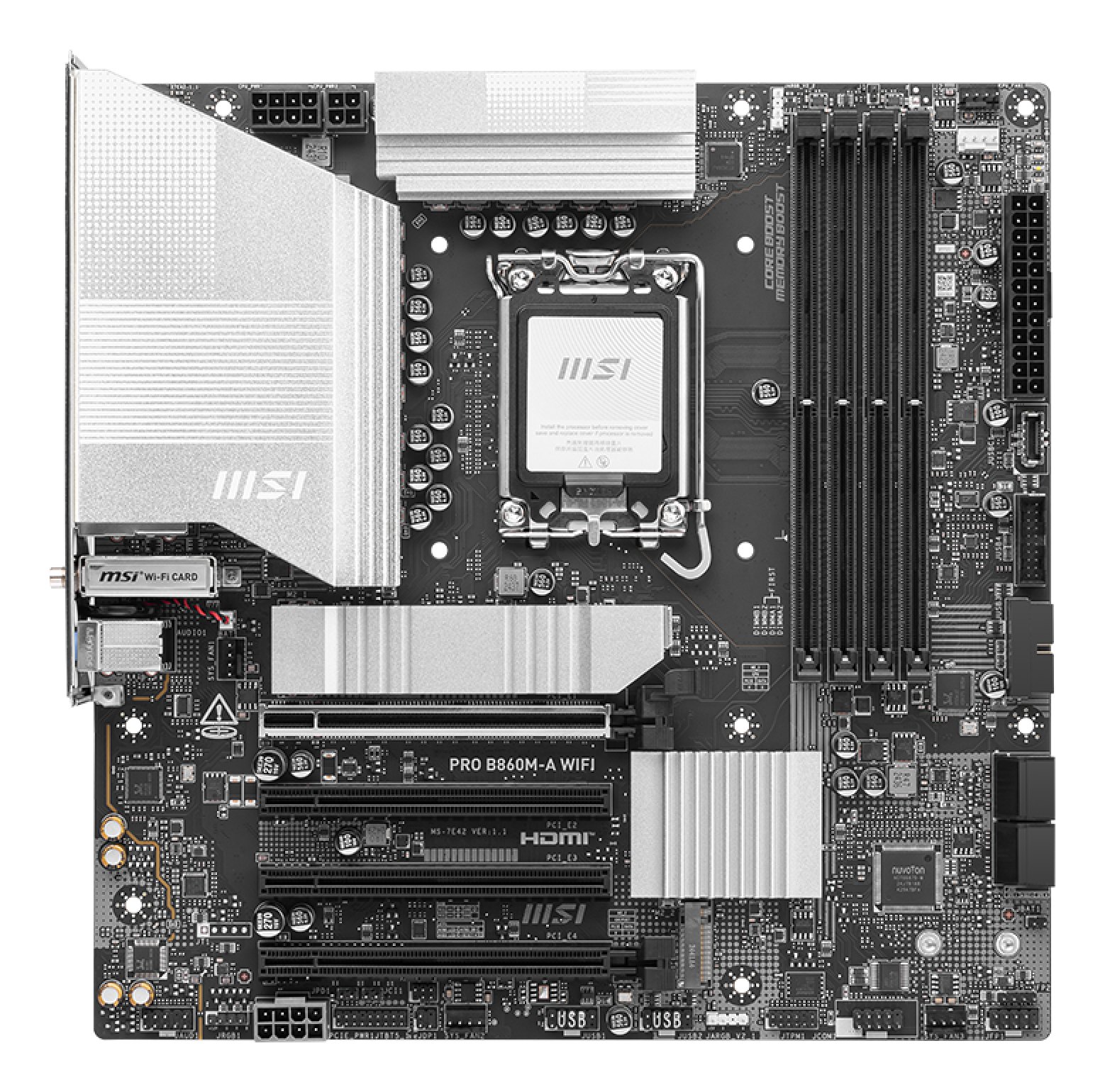 MSI PRO B860M-A WIFI scheda madre Intel B860 LGA 1851 (Socket V1) micro ATX