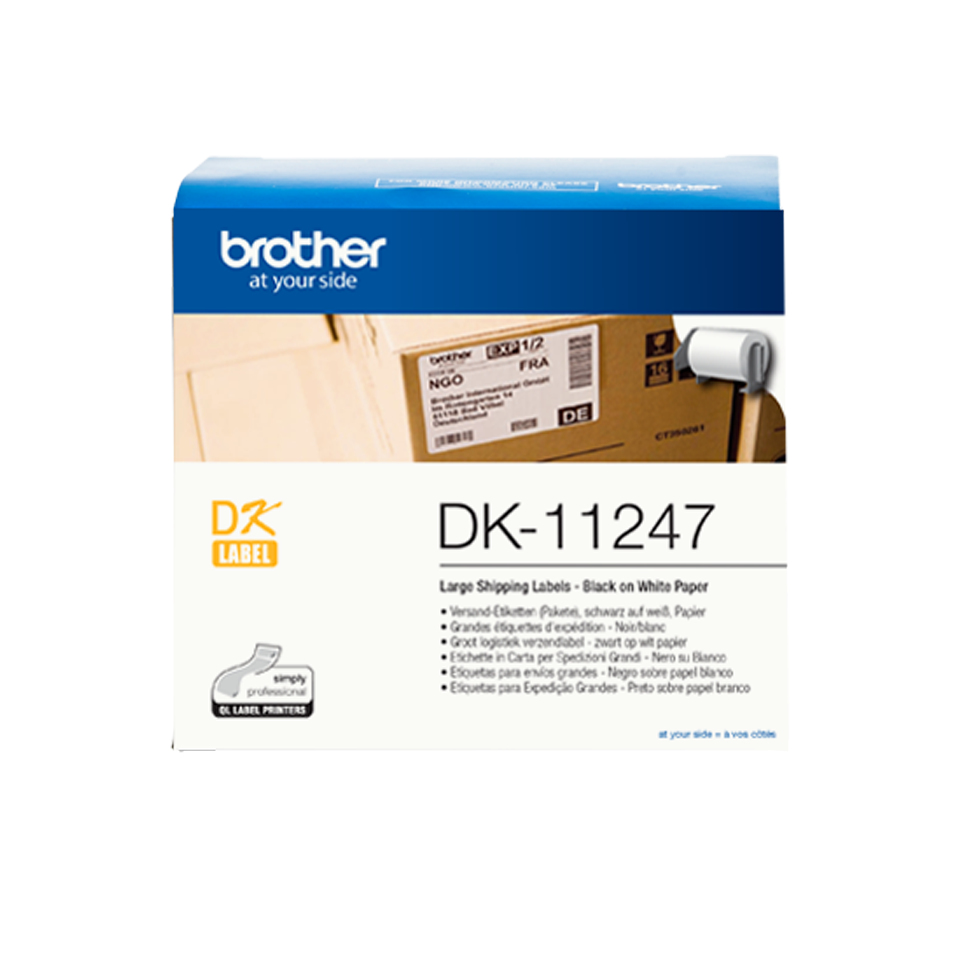 Brother DK11247  Brother DK-11247 nastro per etichettatrice Nero su bianco