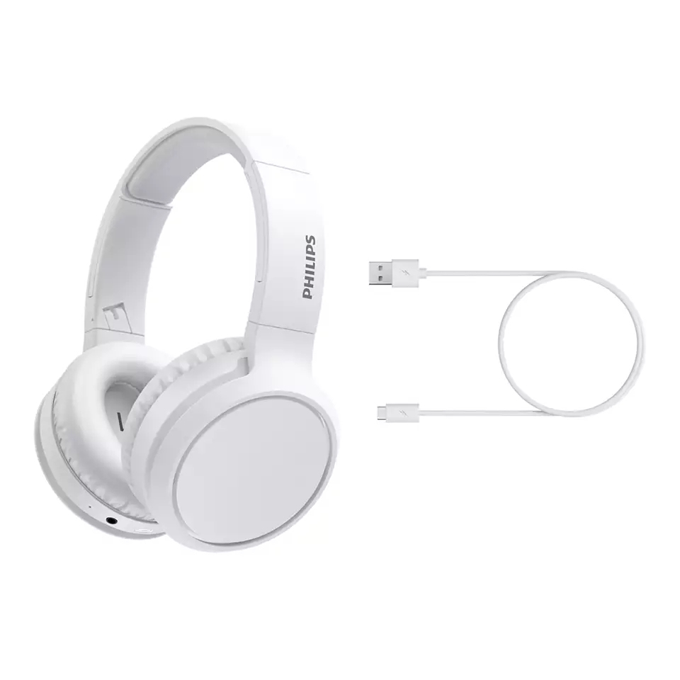 Philips 5000 series TAH5205WT/00 �couteur/casque �couteurs Sans fil Arceau Musique USB Type-C Bluetooth Blanc