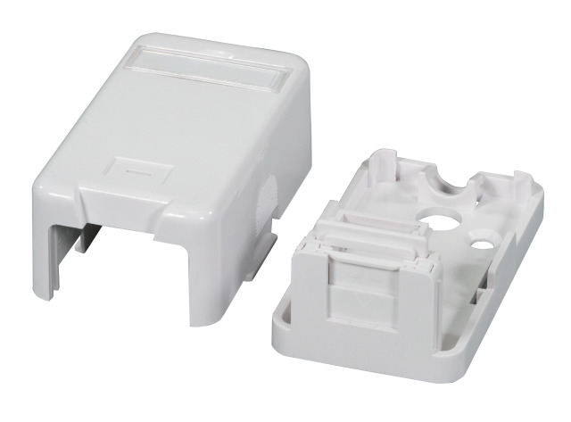 EFB Elektronik Keystone Verteilerbox Aufputz, 1-Port, Staubschutz selbstschlieend