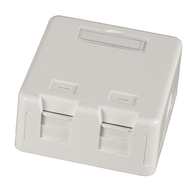 EFB Elektronik Keystone Verteilerbox Aufputz, 1-Port, Staubschutz selbstschlieend