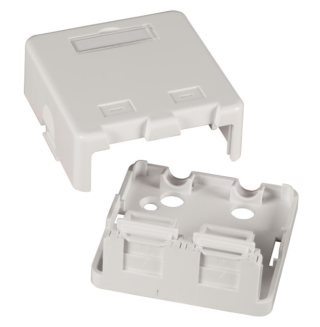EFB Elektronik Keystone Verteilerbox Aufputz, 1-Port, Staubschutz selbstschlieend