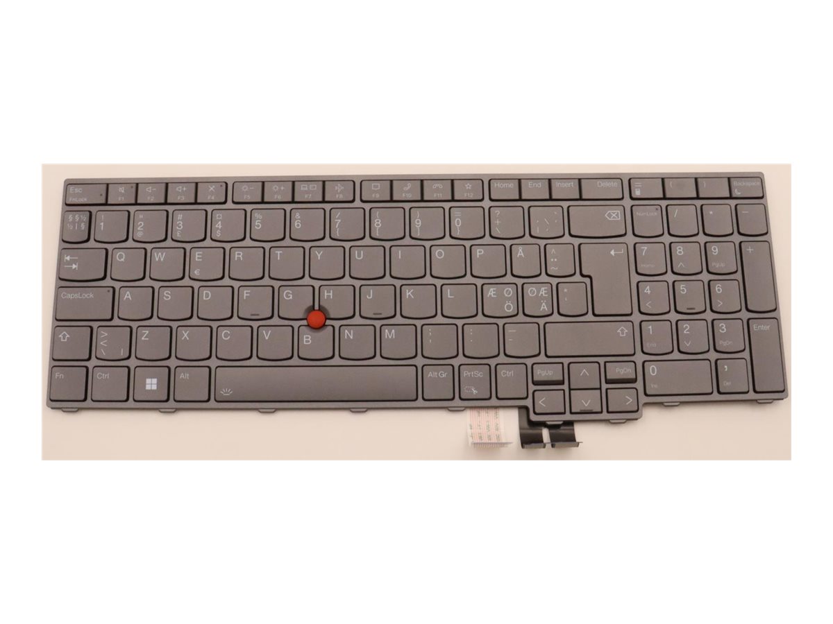 Lenovo Chicony - Ersatztastatur Notebook - mit Trackpoint - hinterleuchtet - QWERTY - Nordisch (Englisch/D�nisch/Finnisch/Norwegisch/Schwedisch)