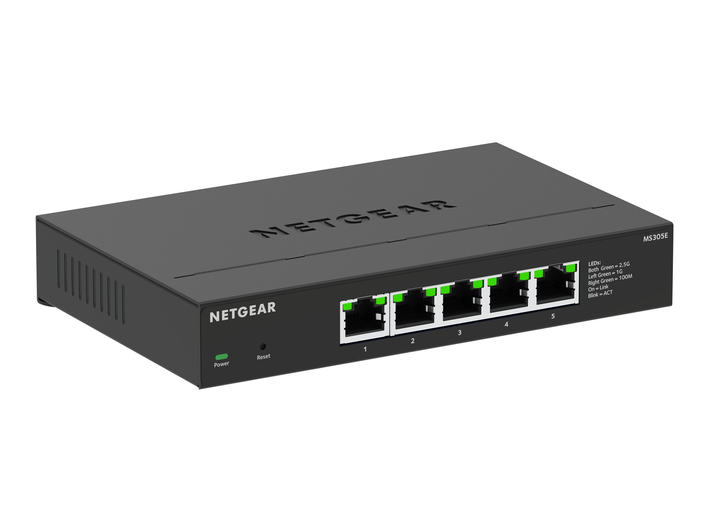 NETGEAR MS305E No administrado 2.5G Ethernet (100/1000/2500) Negro