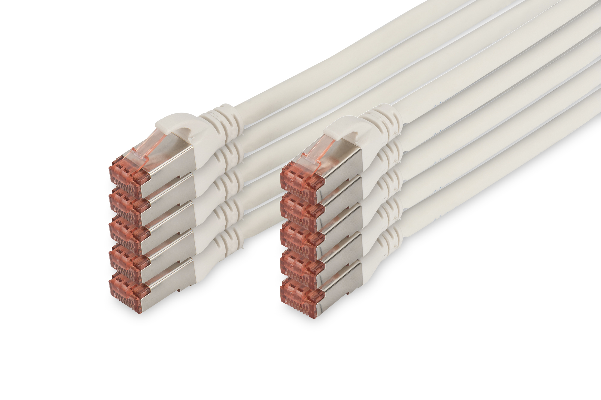 DIGITUS CAT 6 S/FTP Patchkabel, 10 St�ck