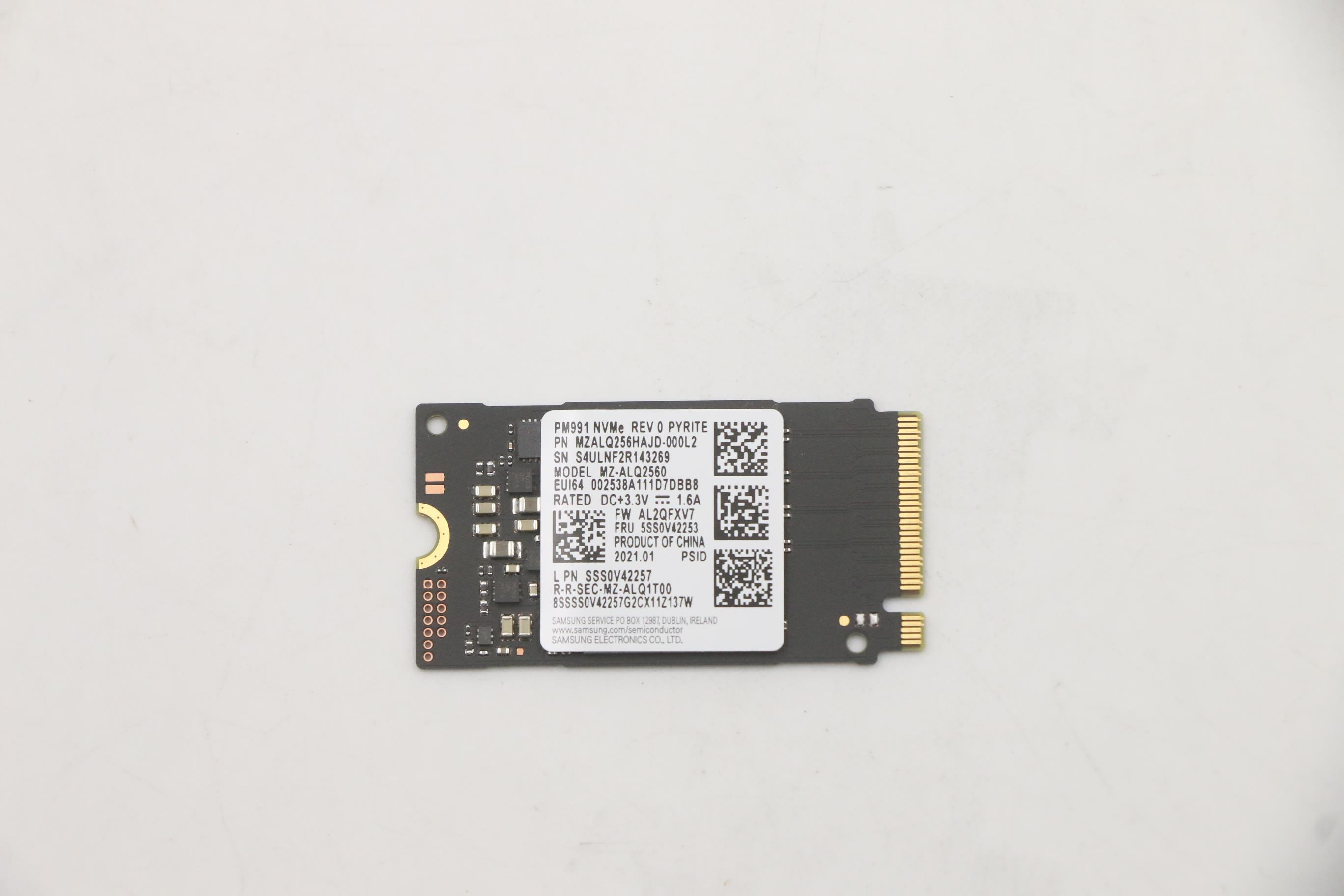Lenovo 5SS0V42253 disque SSD M.2 256 Go PCI Express