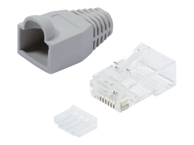 LogiLink Netzwerkanschluss - RJ-45 (M) - ungeschirmt - CAT 6 (Packung mit 100)