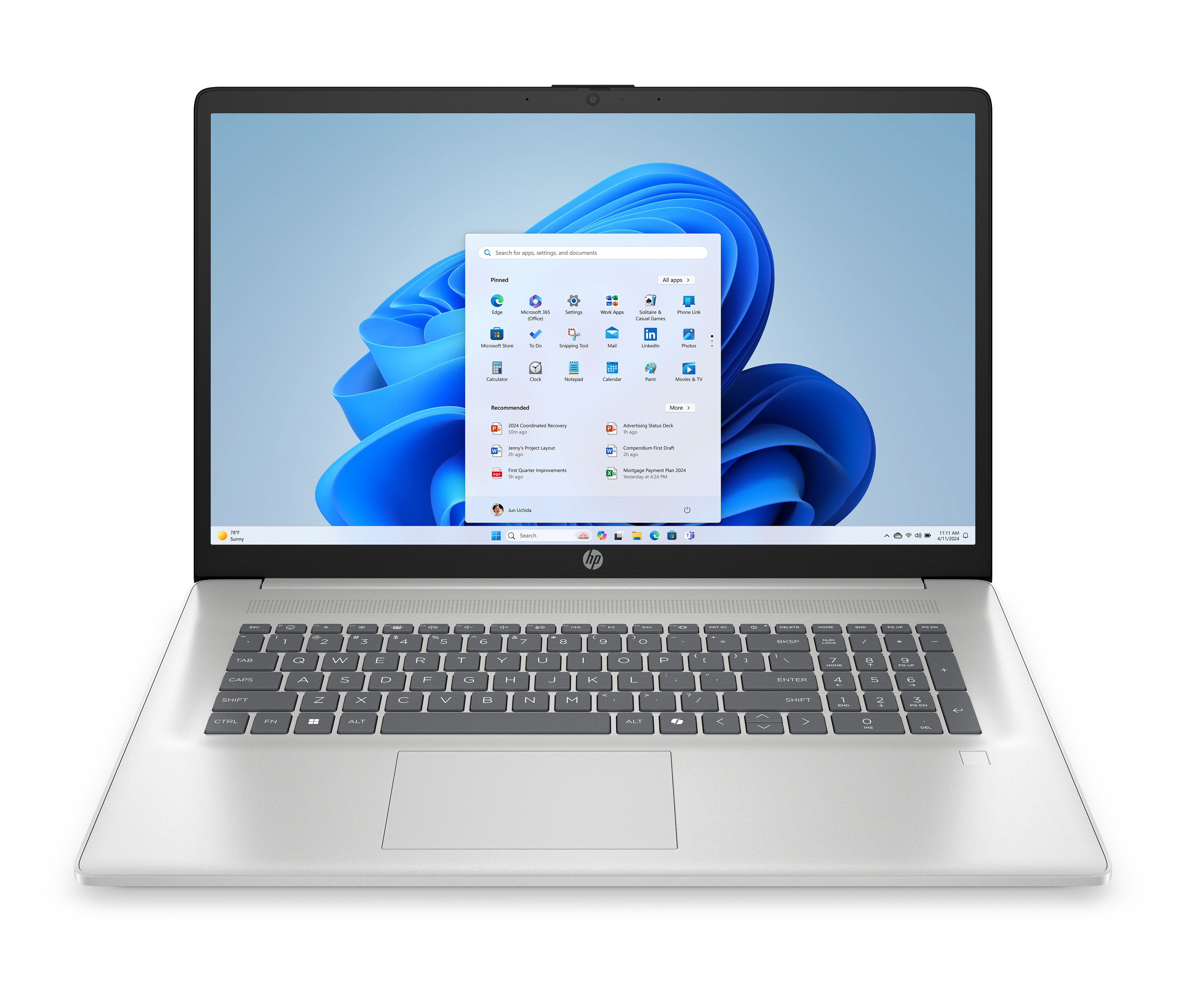 HP 17 cp2640ng Notebook Ryzen3 - Notebook - 2,4 GHz