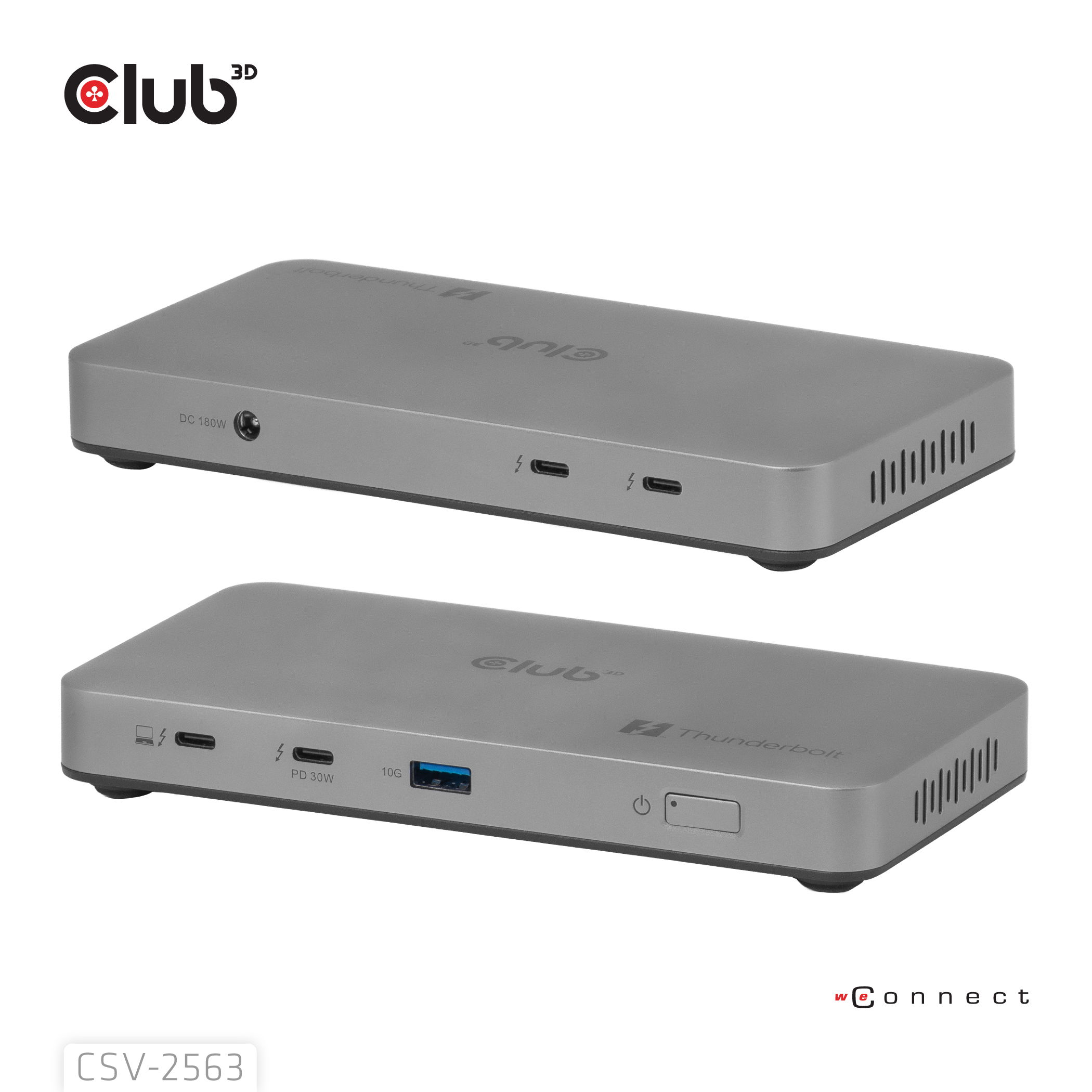 Club 3D Thunderbolt5 5-in-1 HUB> 3xThunderbolt/1xUSB Bu/Bu