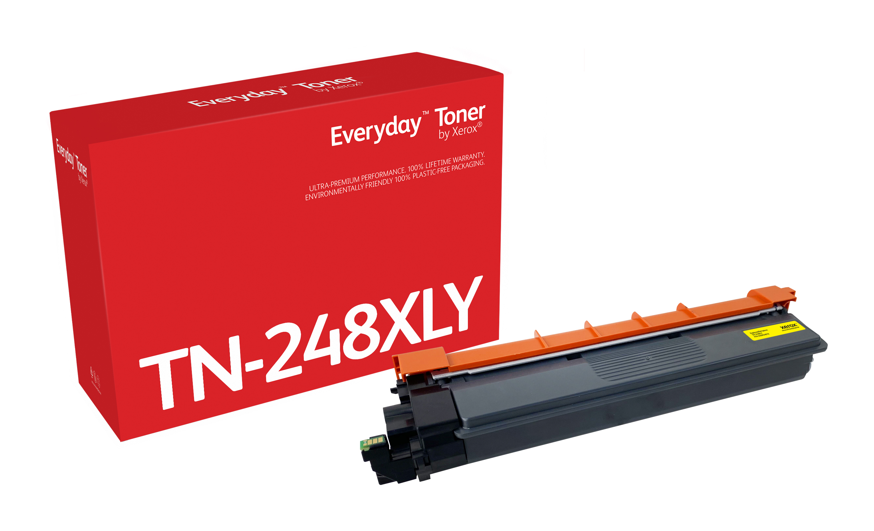 Xerox Everyday Yellow Toner by compatible with Brother TN248XLY, High capacity