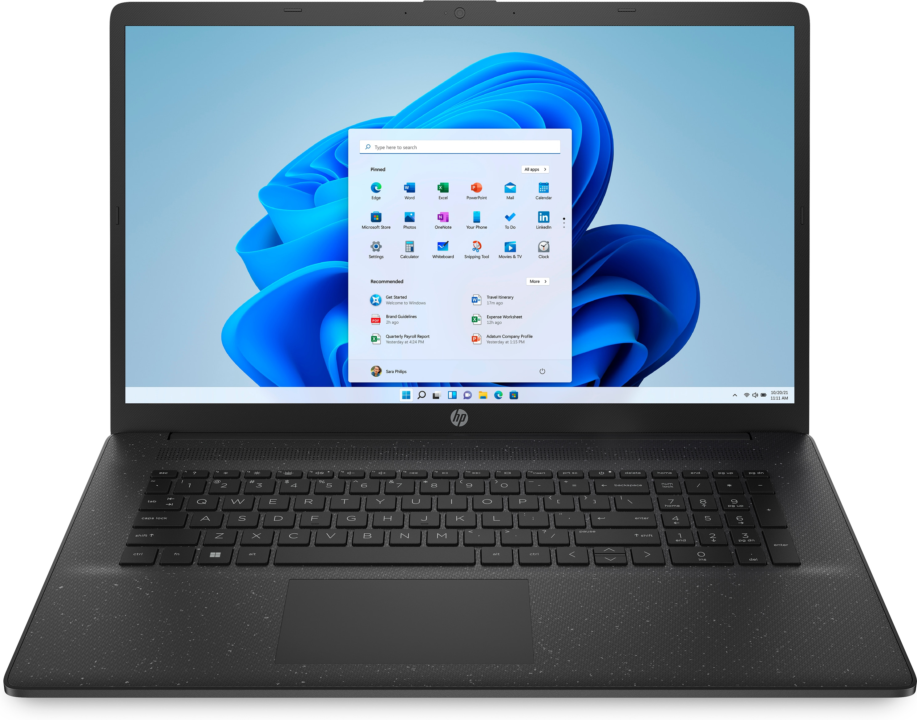 HP Laptop 17-cn0134ng - Intel Celeron N4120 / 1.1 GHz - Win 11 Home - UHD Graphics 600 - 8 GB RAM - 256 GB SSD NVMe - 43.9 cm (17.3)