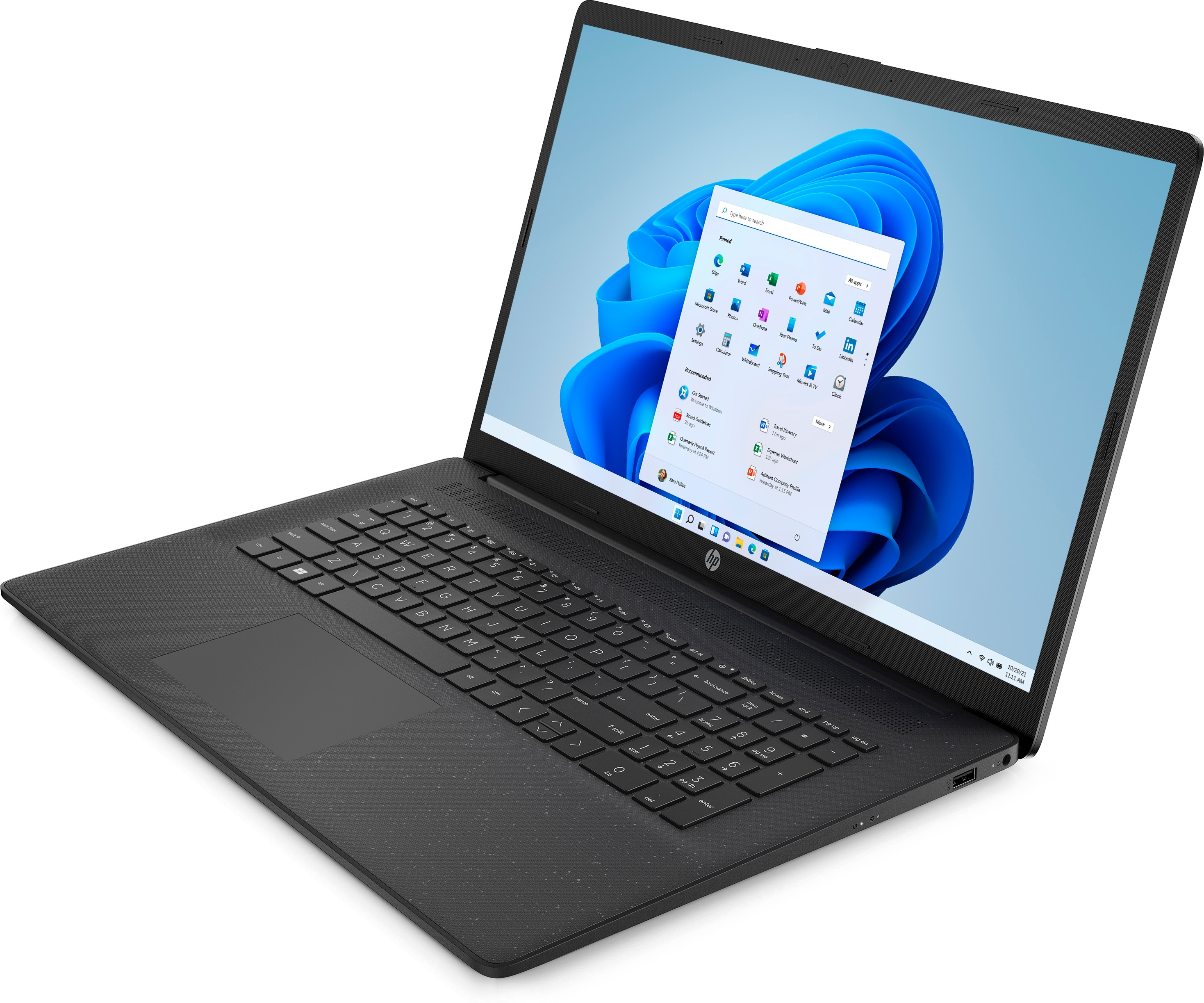 HP Laptop 17-cn0134ng - Intel Celeron N4120 / 1.1 GHz - Win 11 Home - UHD Graphics 600 - 8 GB RAM - 256 GB SSD NVMe - 43.9 cm (17.3)