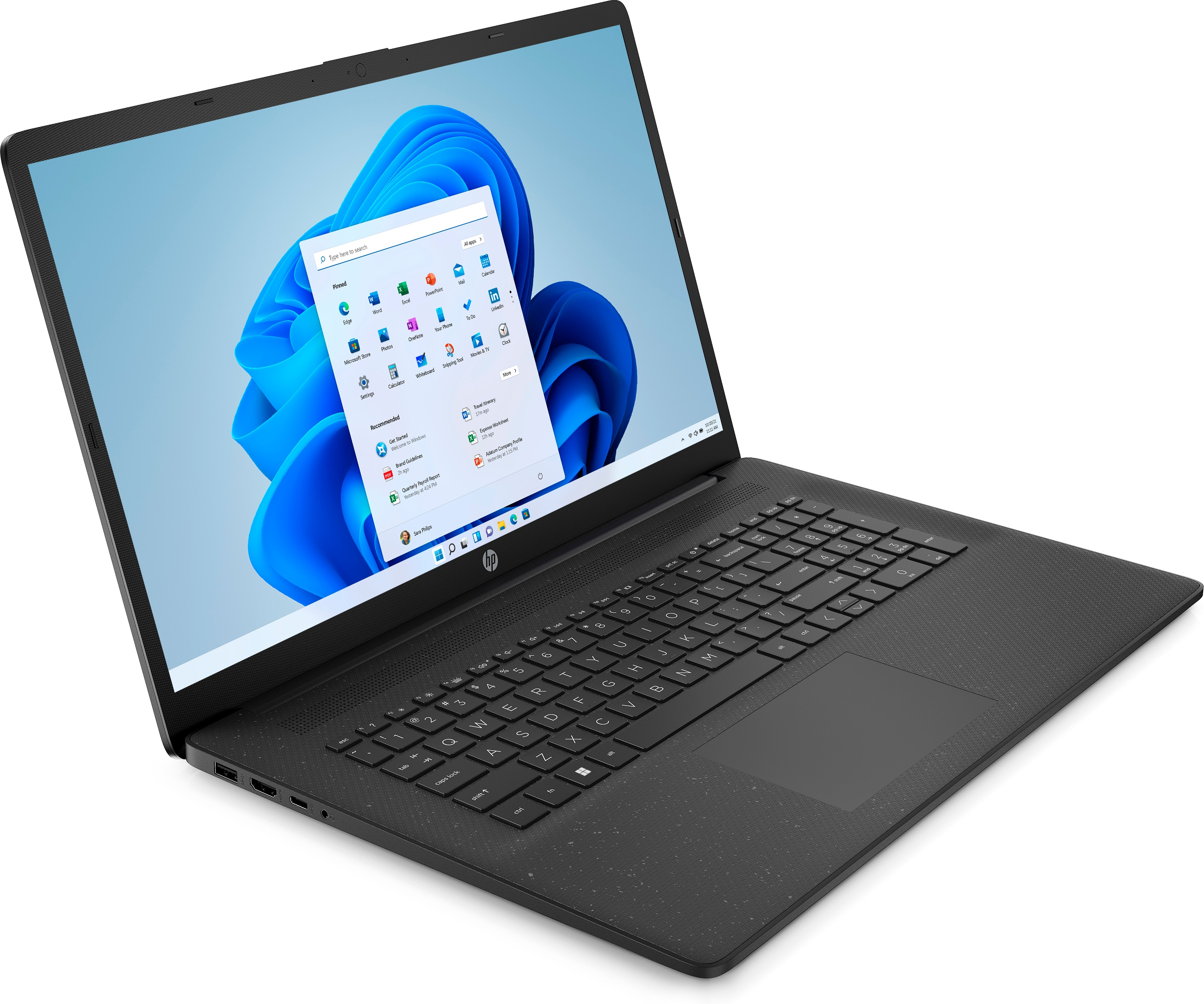 HP Laptop 17-cn0134ng - Intel Celeron N4120 / 1.1 GHz - Win 11 Home - UHD Graphics 600 - 8 GB RAM - 256 GB SSD NVMe - 43.9 cm (17.3)