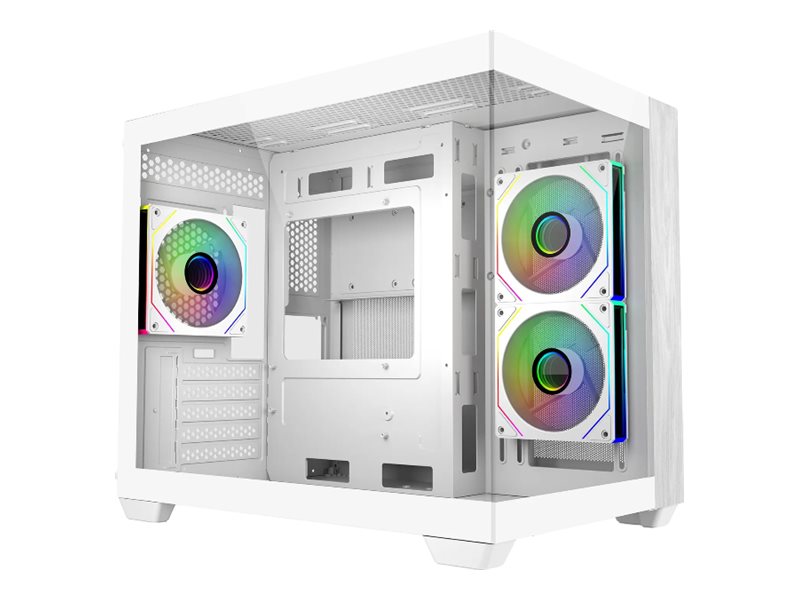 Cooler Master Elite 481 Wood - MT - micro ATX - Seitenteil mit Fenster (geh�rtetes Glas)