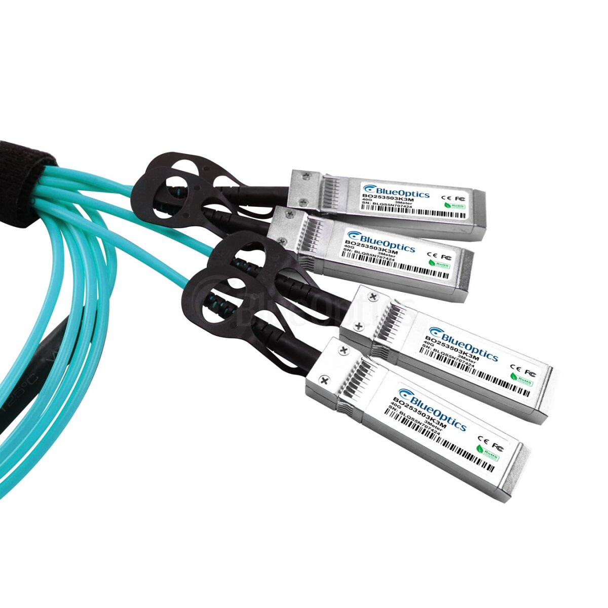 HPE Q9S66A kompatibles BlueOptics AOC QSFP BO253503K5M