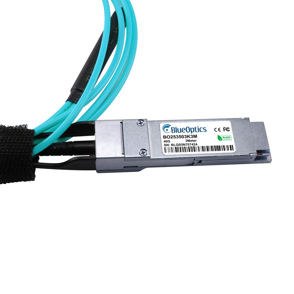 HPE Q9S66A kompatibles BlueOptics AOC QSFP BO253503K5M