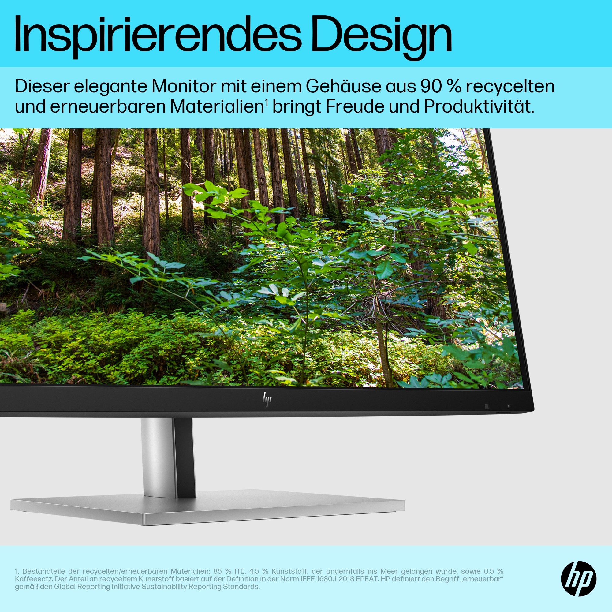 HP E-Series E27k G5 68,6 cm (27) 3840 x 2160 Pixeles 4K Ultra HD Negro, Plata