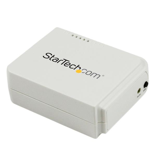 StarTech.com 1 Port USB WLAN 802.11 b/g/n Printserver mit 10/100 Mb/s Ethernet Anschluss