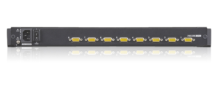 ATEN CL1308N, IT interruptor KVM Montaje en rack Negro