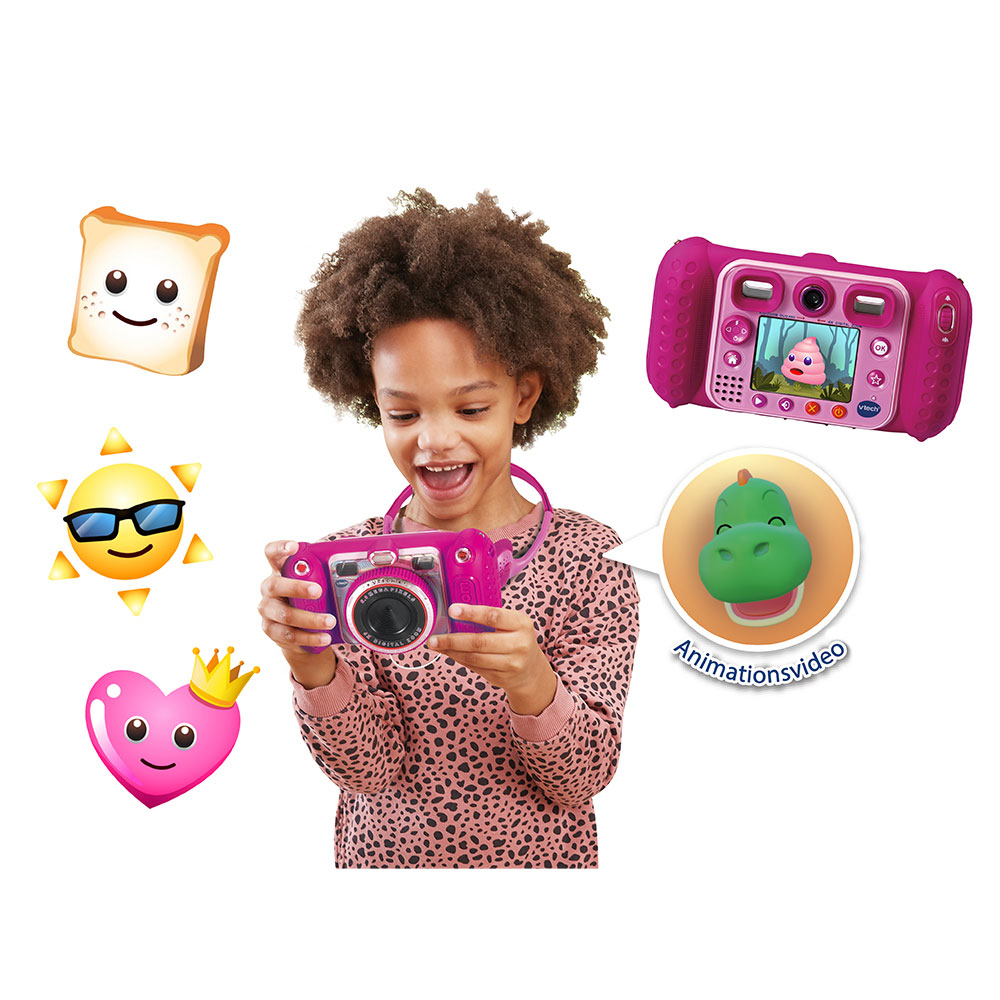 VTech KidiZoom Camera Pix, Real Digital Camera for Kids, Pink